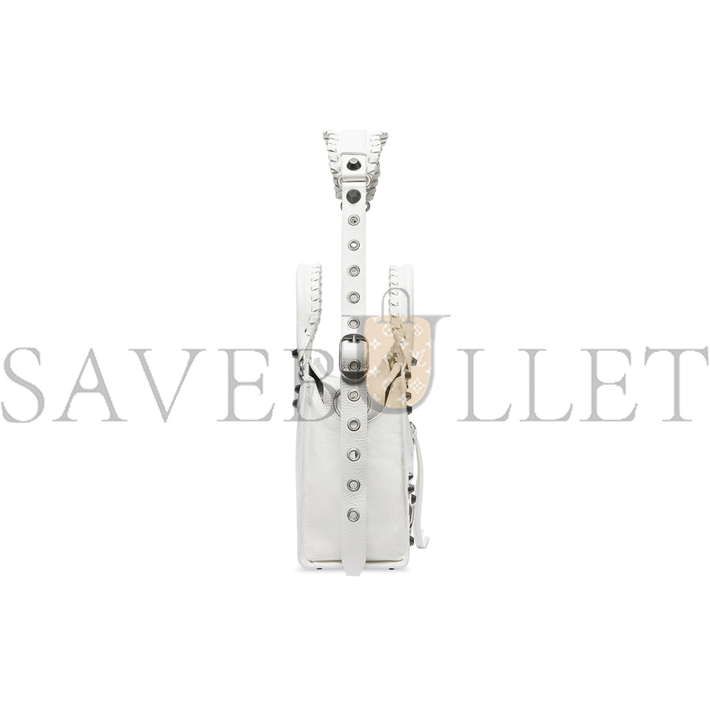 Ba*len*cia*ga small white neo cagole city handbags for women 736046210b09104 (33*20.8*13.5cm)